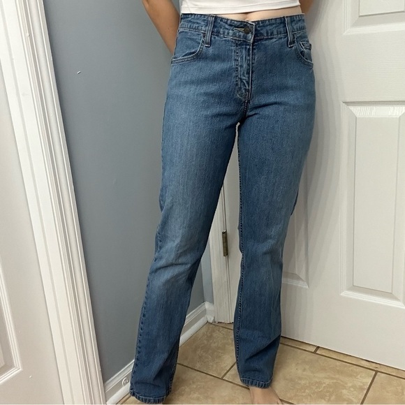 Vintage Levi’s Jeans Women’s Straight Leg Blue Denim Cotton W 28 Long Tall - Picture 2 of 10